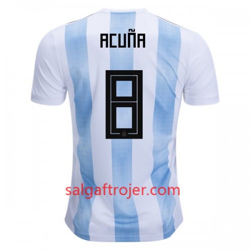 Argentina Fodboldtrøjer Acuna 8 Hjemmebanesæt VM 2018 Argentina Fodboldtrøjer Acuna 8 Hjemmebanesæt VM 2018